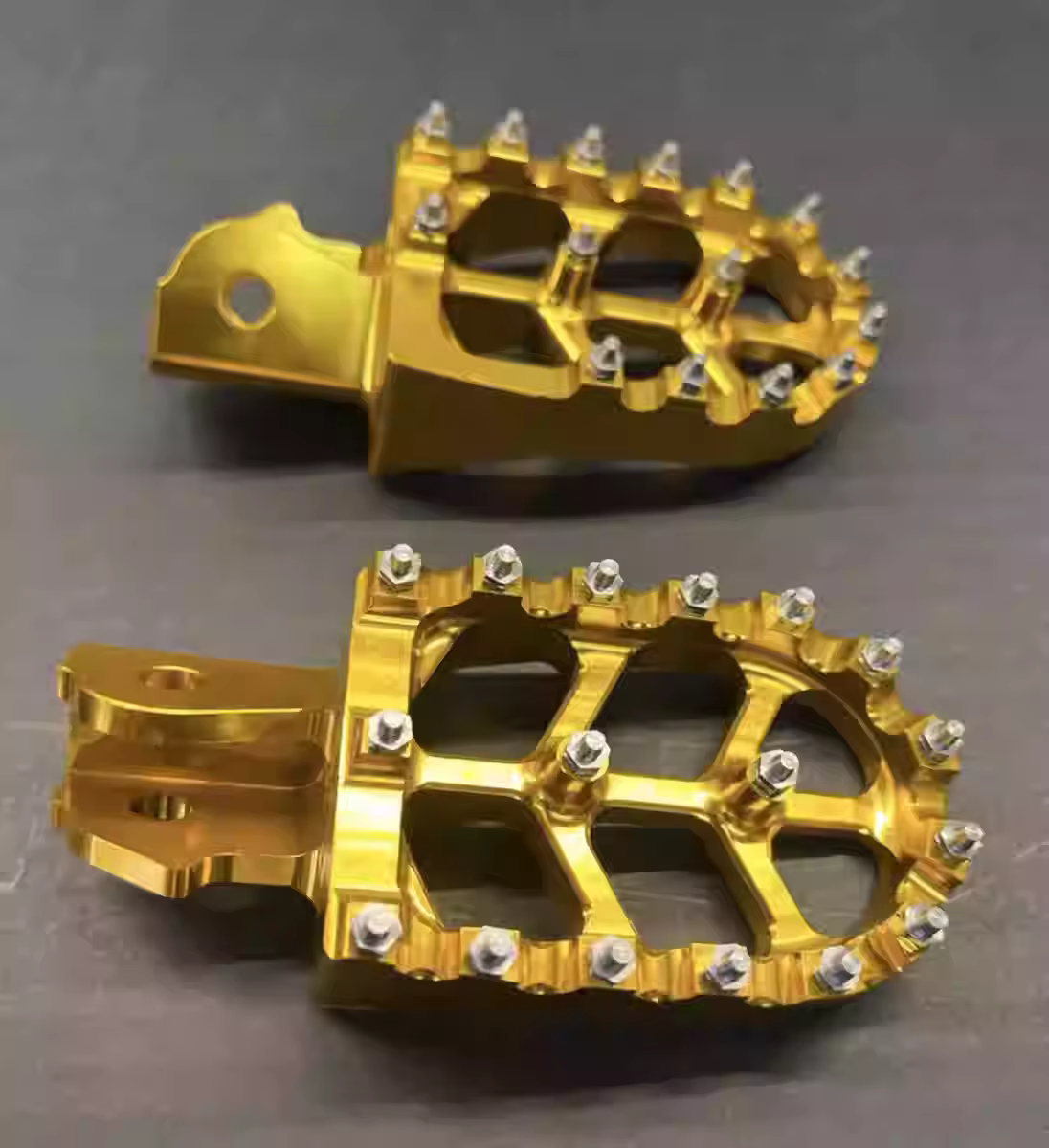 SNOR CNC Aluminum Foot Pegs for Sur Ron Light Bee | 6061-T6 Wide Grip Footpegs